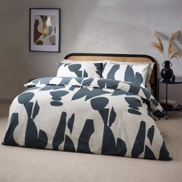 Hem Meta Cotton Rich Duvet Cover Pillowcase Set