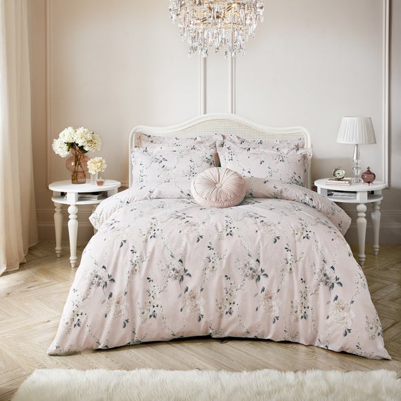 Holly Willoughby Keeley Pink Duvet Cover Pillowcase Set