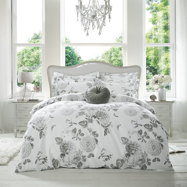 Holly Willoughby Adele Grey Duvet Cover & Pillowcase Set image 1 of 3