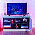 X Rocker White Carbon Tek TV Media Cabinet with Neo Fibre LED White
