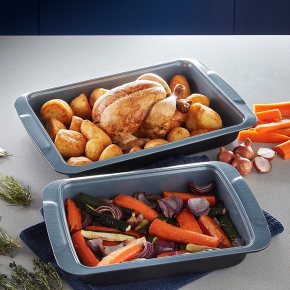 Click to view product details and reviews for Tower Set Of 2 Cerasure Non Stick Roasting Trays.