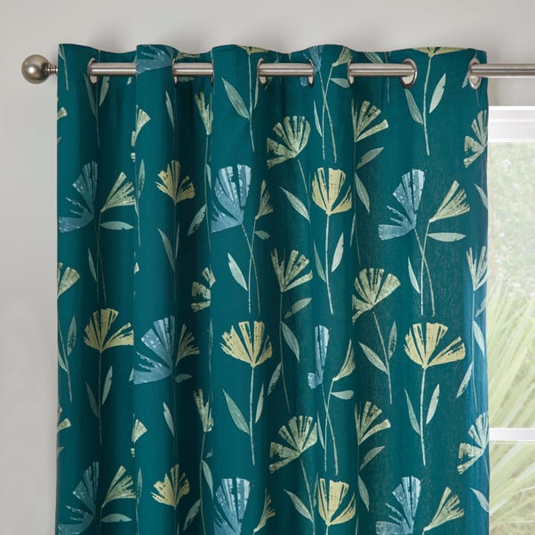 Fusion Dacey Teal Eyelet Curtains image 1 of 6