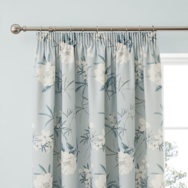 Eve Duck Egg Pencil Pleat Curtains image 1 of 5
