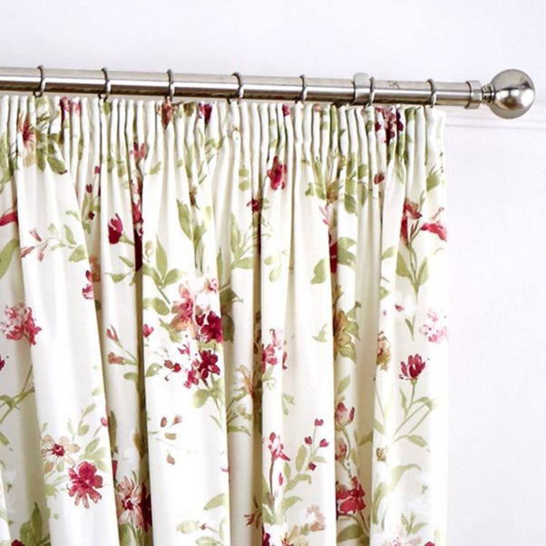 Fusion Jeannie Red Pencil Pleat Curtains image 1 of 6