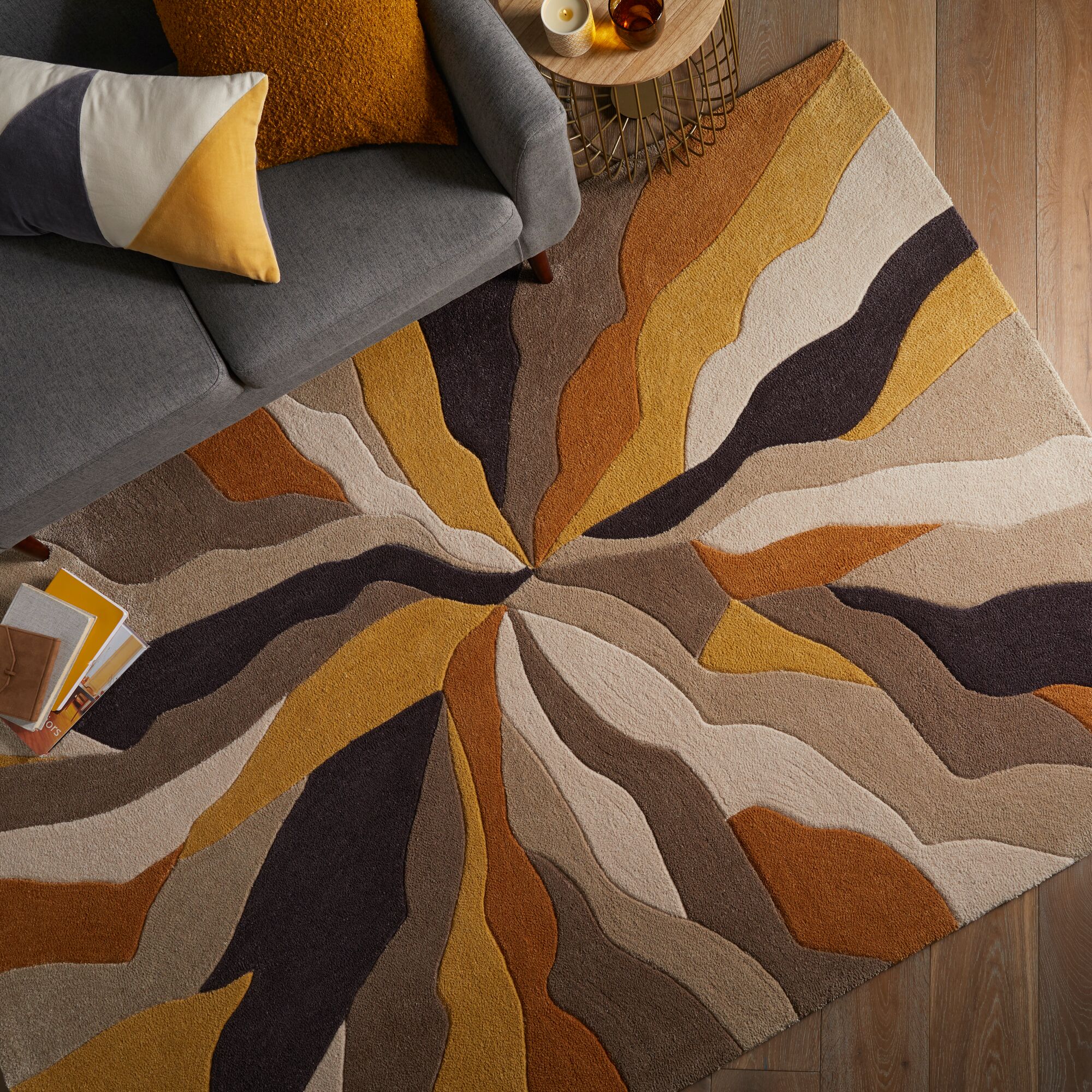 Splinter Rug Ochre