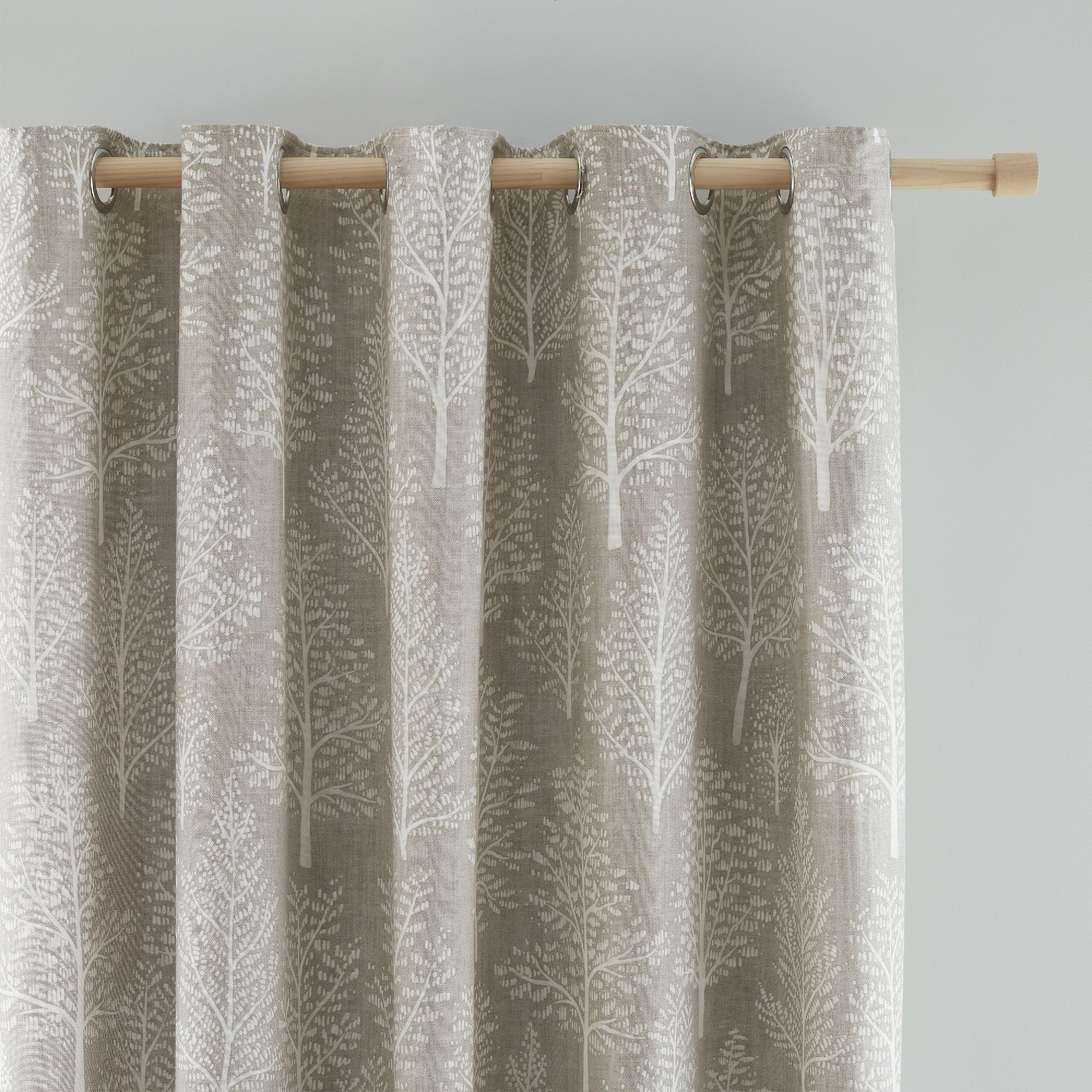 Photos - Curtains & Drapes Catherine Lansfield Alder Trees Eyelet Curtains Natural 