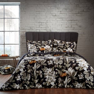 Ew By Edinburgh Weavers Lavish Floral 100 Cotton Sateen Duvet Cover & Pillowcase Set