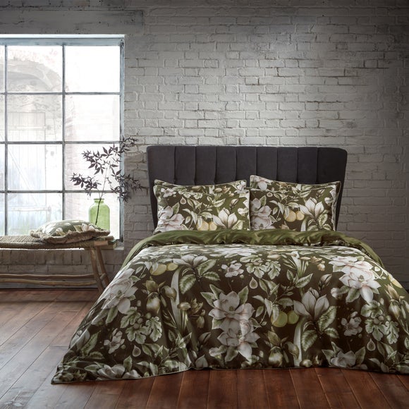 Photos - Bed Linen EW by Edinburgh Weavers Lavish Floral 100 Cotton Sateen Duvet Cover & Pillowcase Set