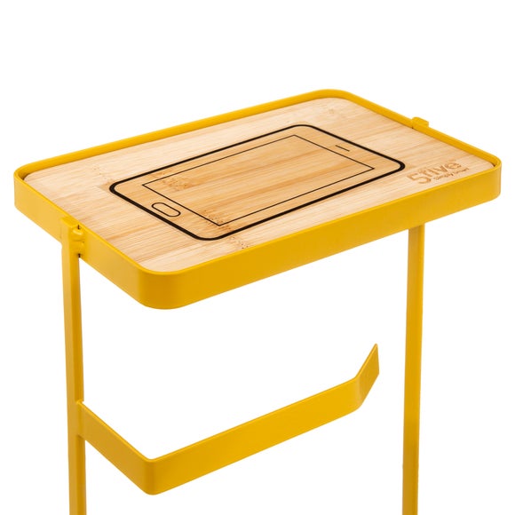 Modern Toilet Roll Holder with Shelf Dunelm