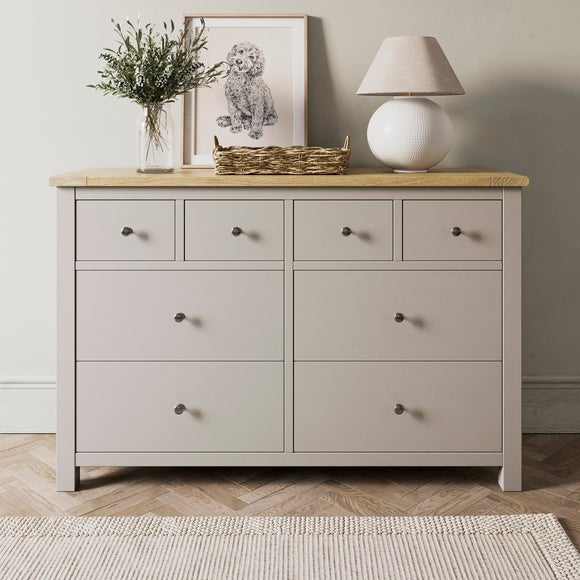 8 drawer long deals dresser