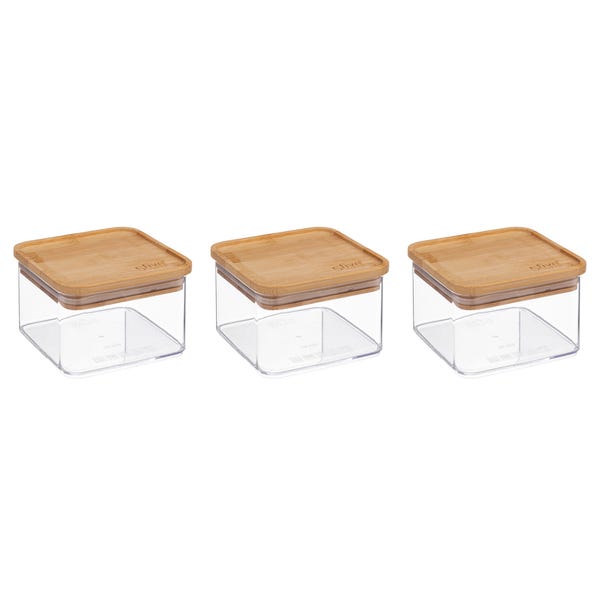 Set of 3 AirTight 0.5L Storage Boxes image 1 of 3