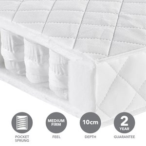 Babymore Pocket Sprung Cot Mattress