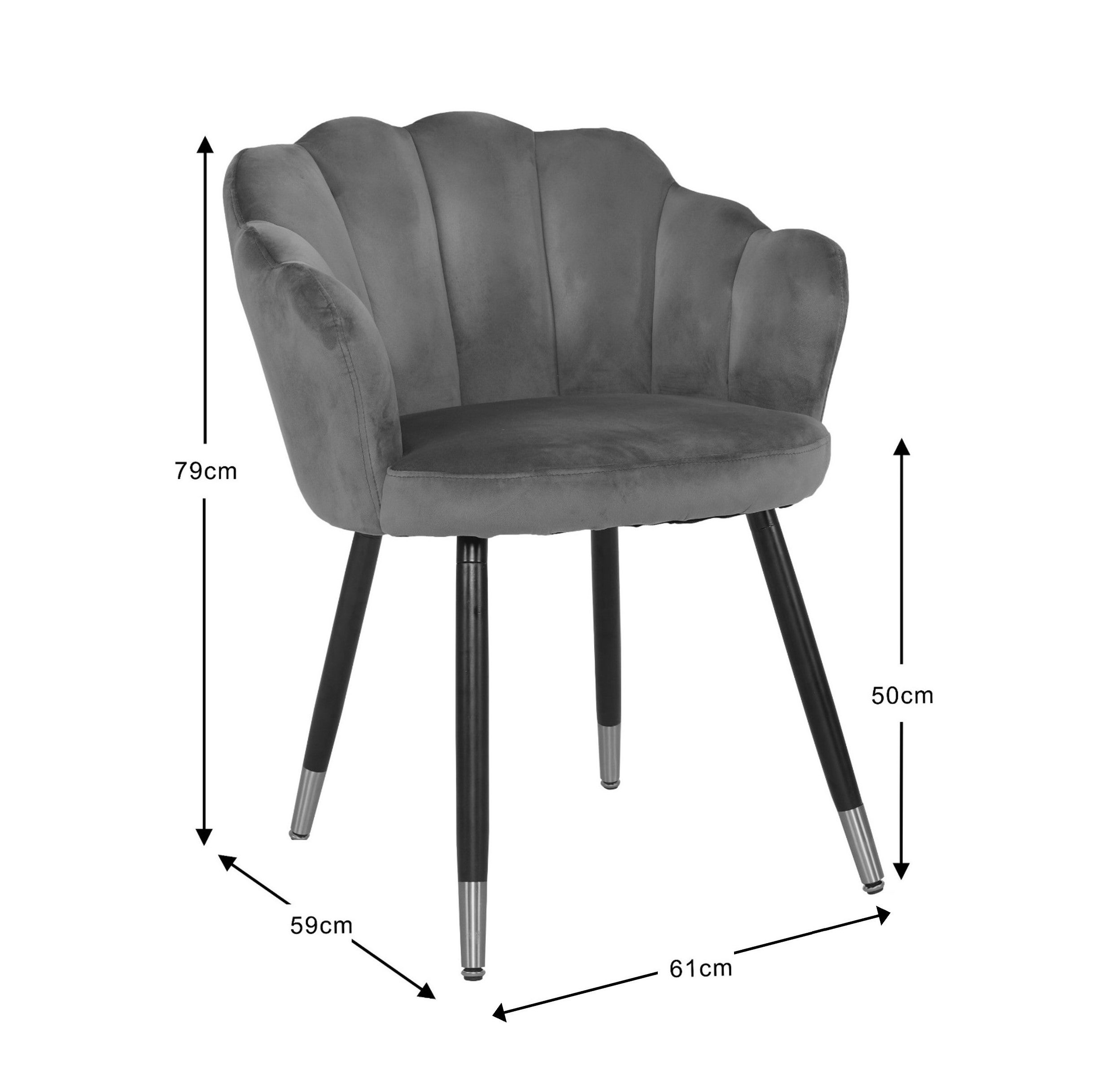 Vivian Velvet Dining Chair | Dunelm