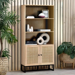 Hollis Tall Bookcase- Oak