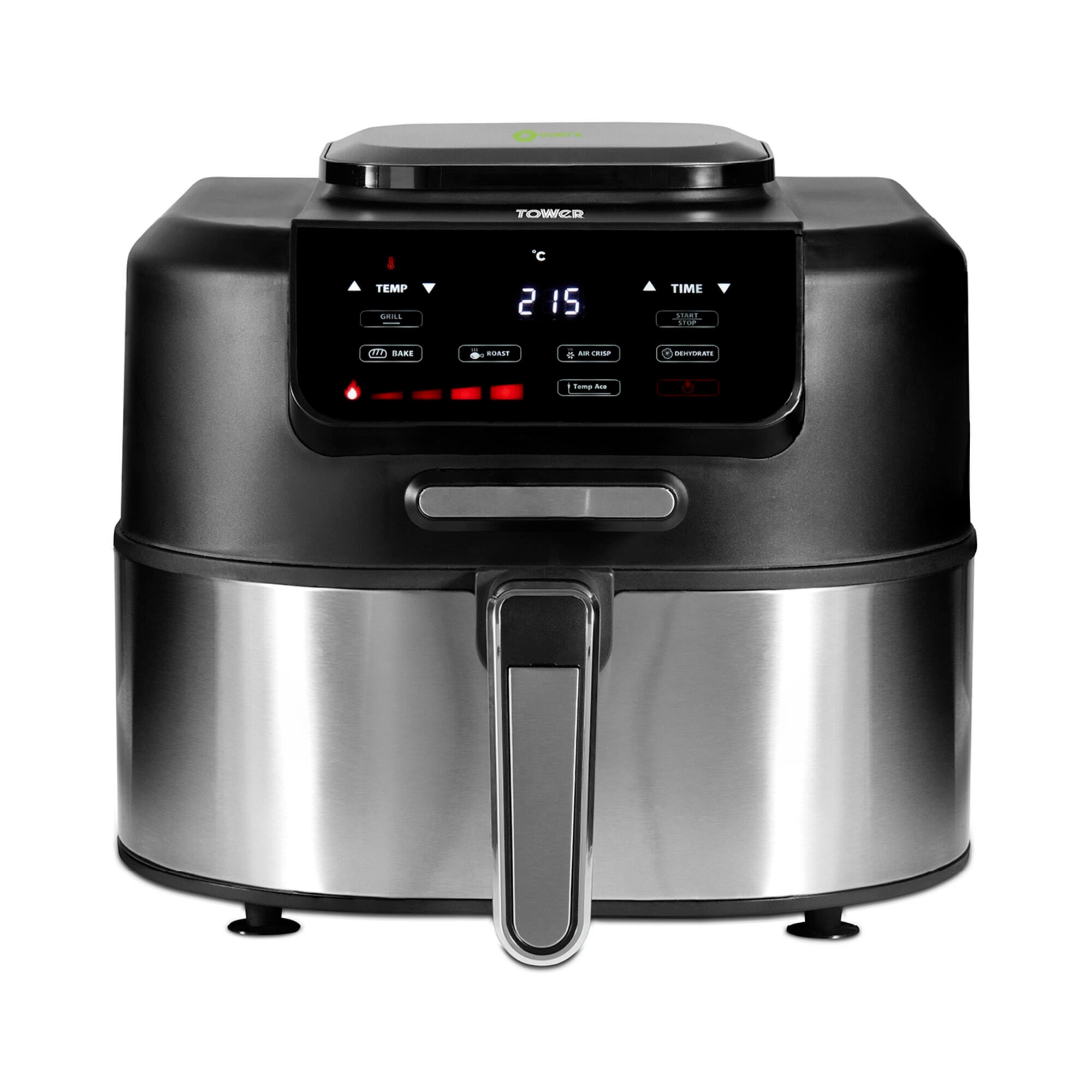 Tower Vortx 5.6L Smokeless Grill Air Fryer Silver