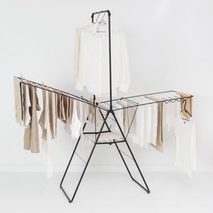 Brabantia Hangon Drying Rack With Hanging Rod 25m- Matt Black