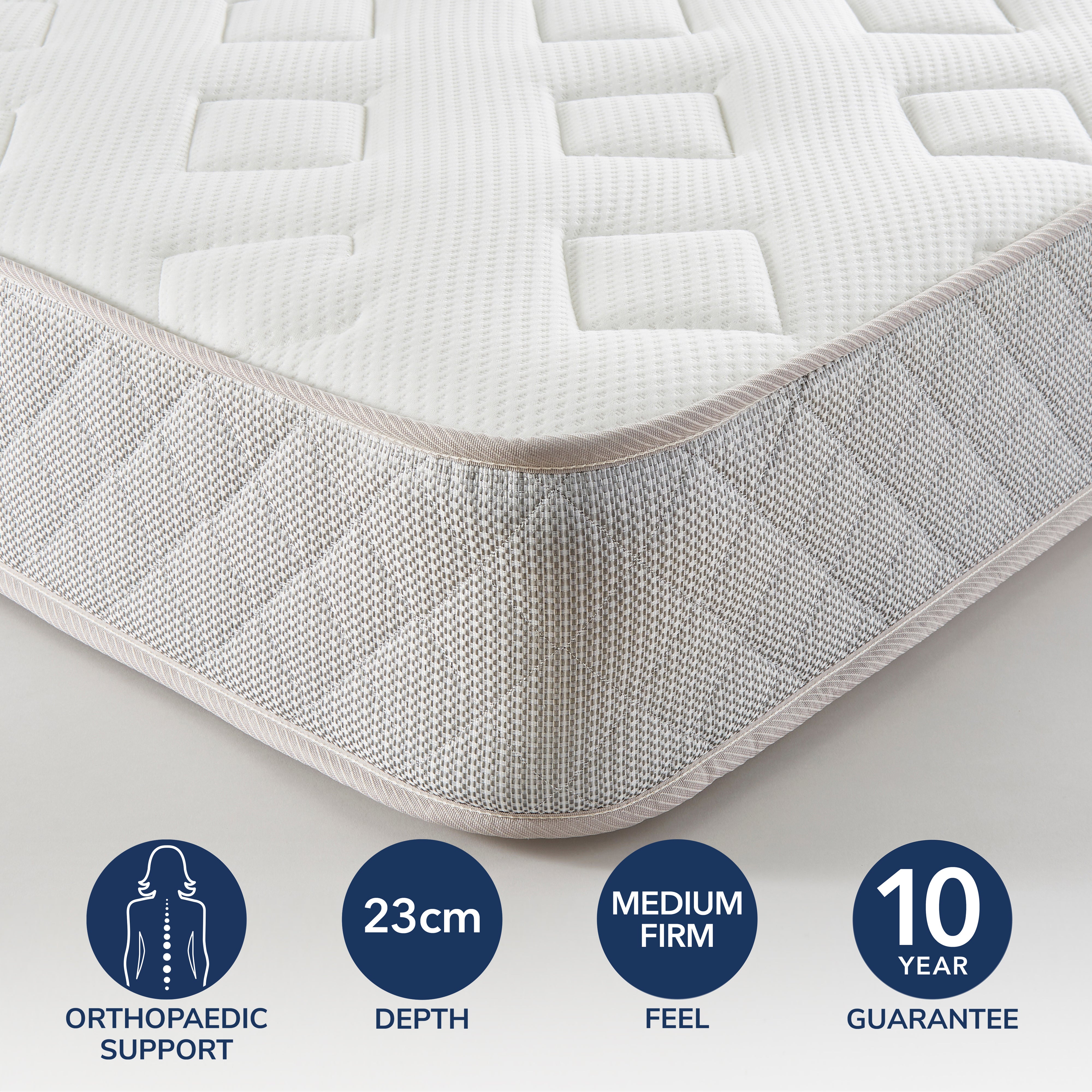 Fogarty Just Right Premium Orthopaedic Memory Foam Mattress White