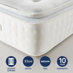 Fogarty Memory Foam Pillow Top 1000 Pocket Sprung Mattress
