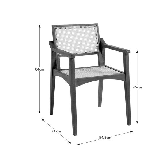 Giselle Dining Chair, Mango Wood Dunelm