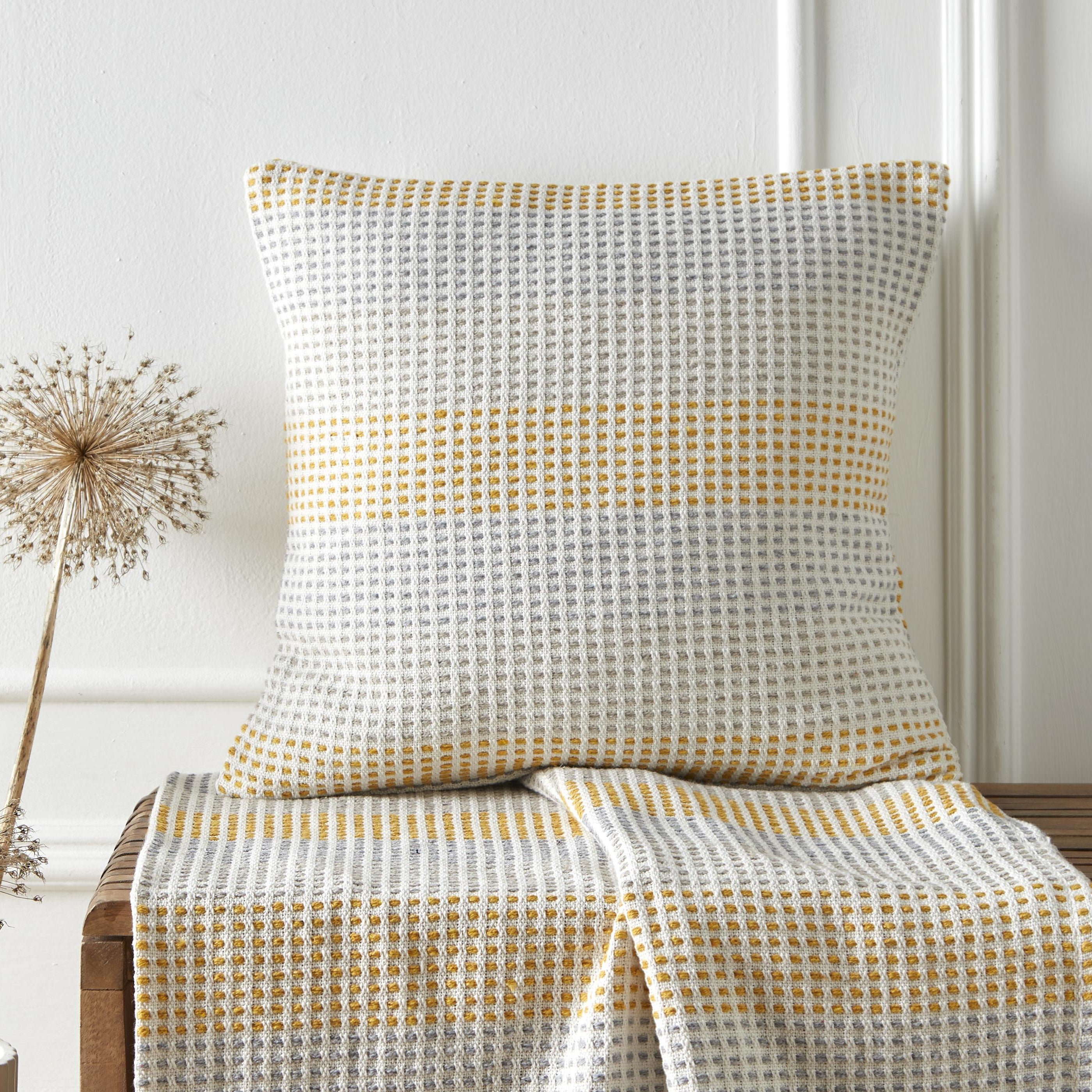 Reva Cushion 43cm X 43cm Yellow