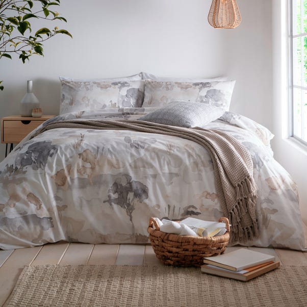 Edale Duvet Cover and Pillowcase Set Linen image 1 of 4