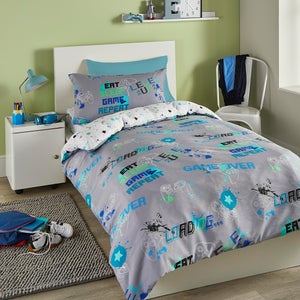 Game Glow Duvet Cover And Pillowcase Set