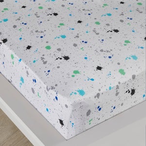 Game Glow Grey Single Fitted Sheet