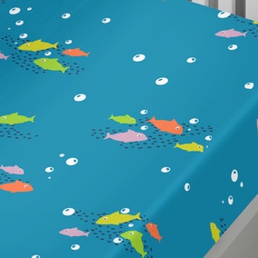 Sealife Multicoloured Single Fitted Sheet