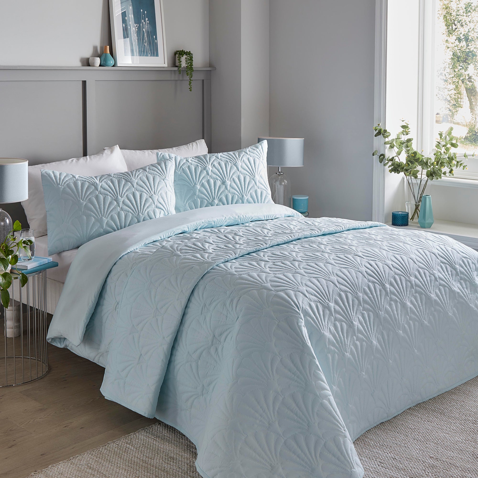 Photos - Bed Linen EGG Cavali Duvet Cover and Pillowcase Set Duck  Blue Light Blue 