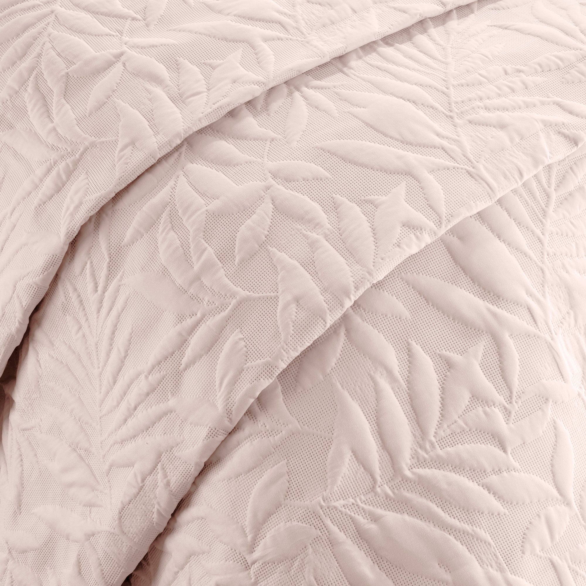 Luana Bedspread 230cm X 200cm Blush Pink