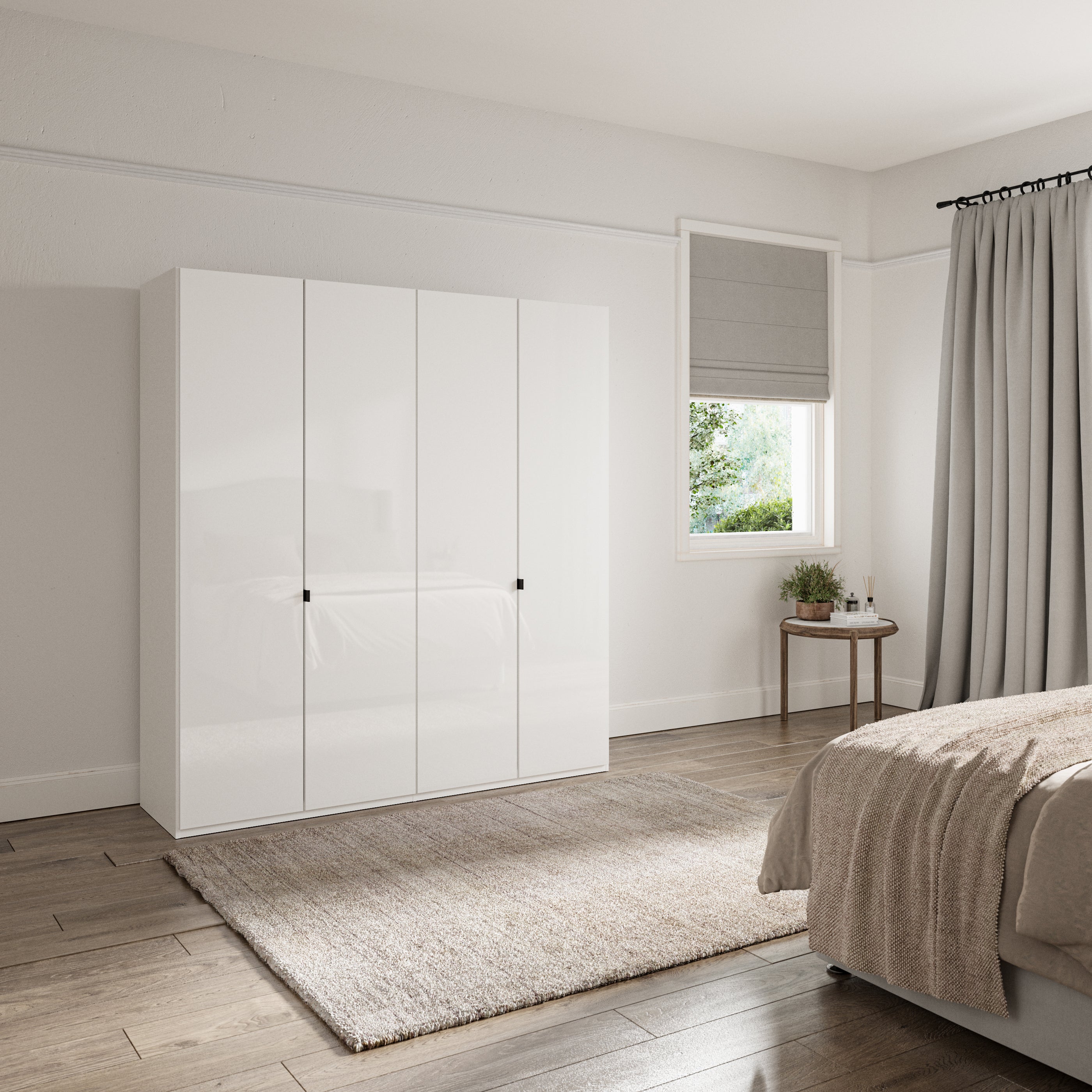 Kahla 2m 4 Door Wardrobe White