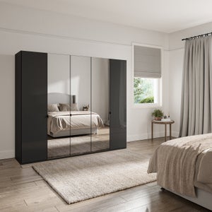 Wiemann Kahla 5 Door Mirrored Wardrobe