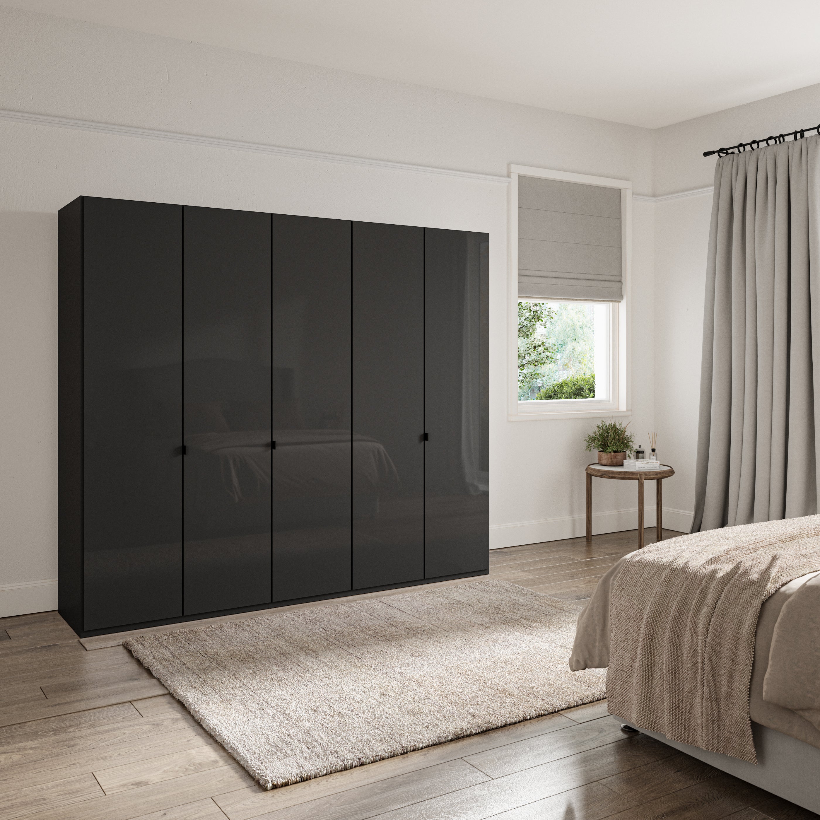 Wiemann Kahla 5 Door Wardrobe Graphite Grey