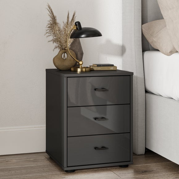 Dunelm mirrored deals bedside cabinets