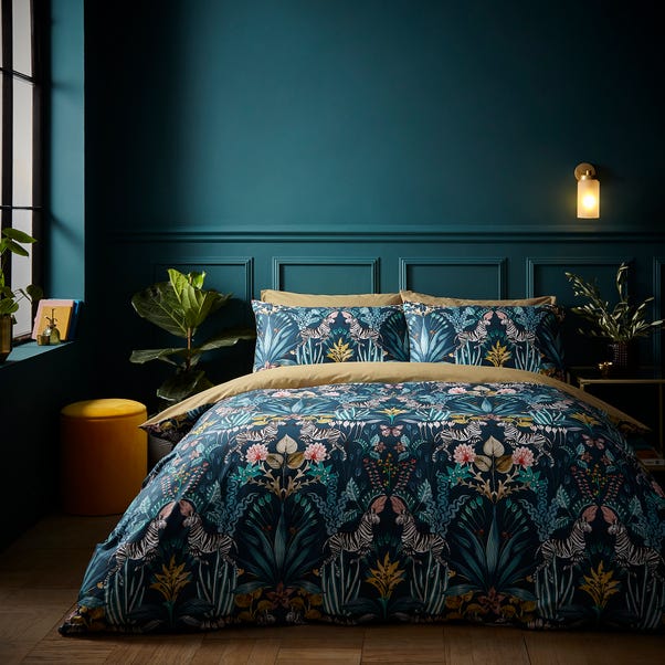 Utopia Dream Teal 100% Cotton Duvet Cover and Pillowcase Set image 1 of 4