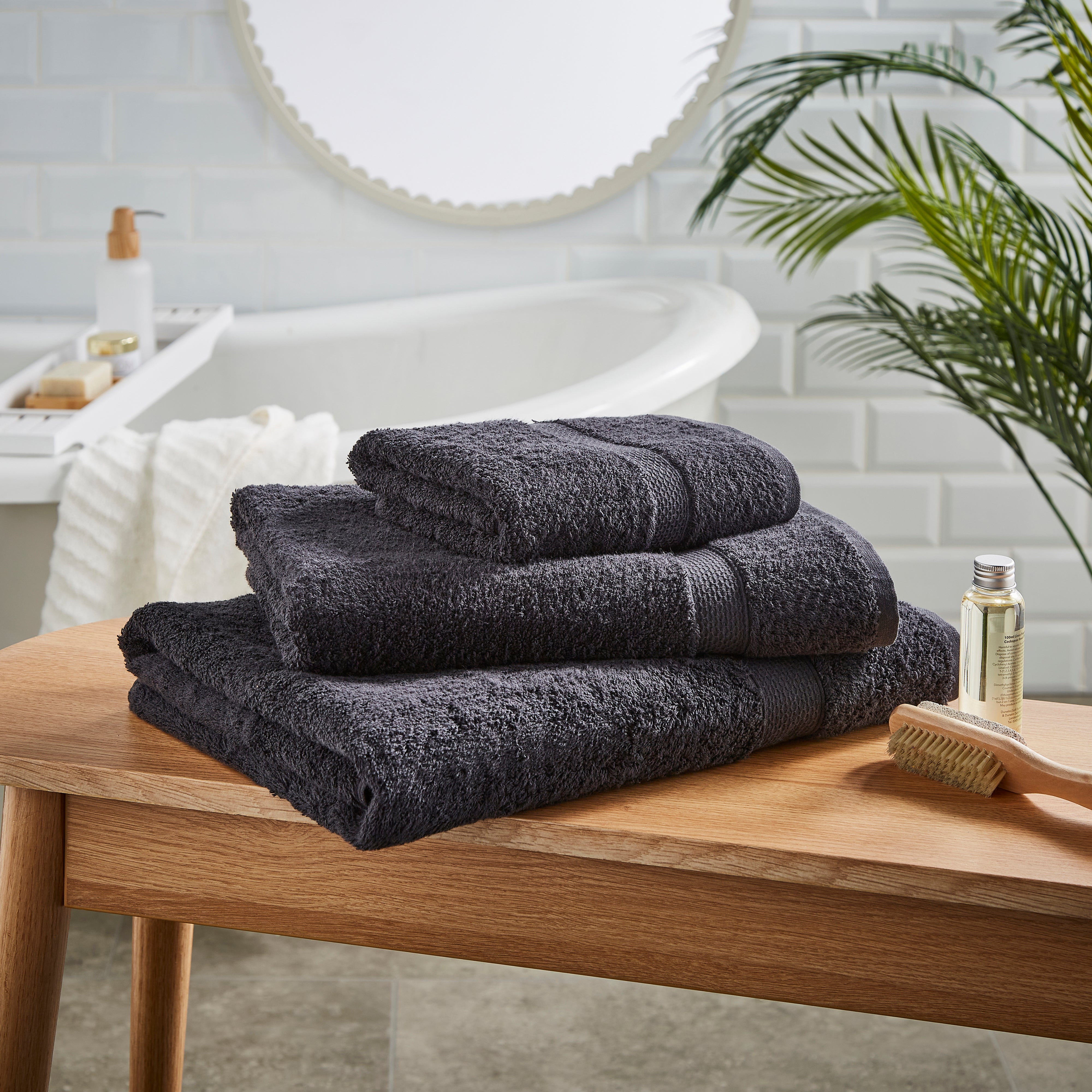 Charcoal Super Soft Cotton Towels