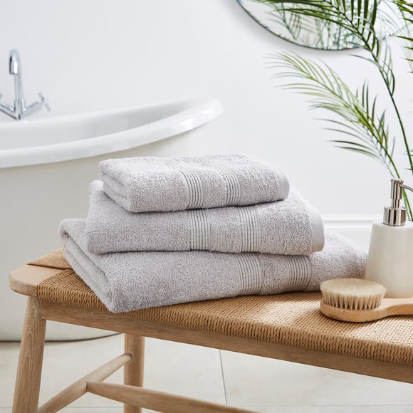 Silver Bath Towels | Dunelm