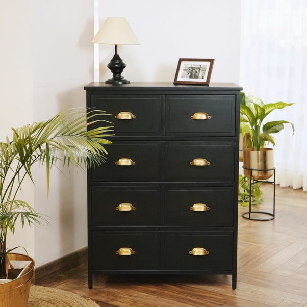 Fenway 4 Drawer Chest, Black image 1 of 5