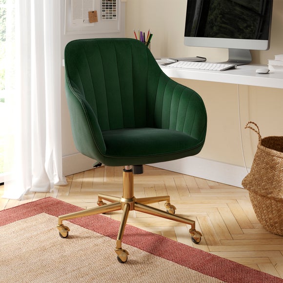 Velvet deals desk stool