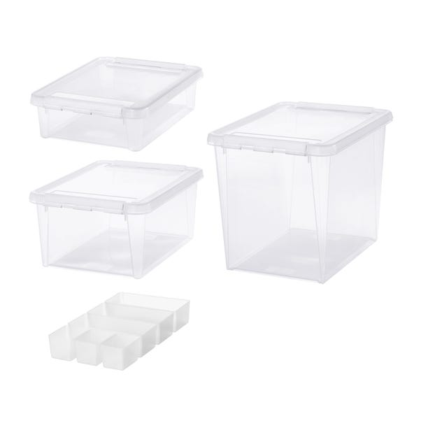 Smartstore Home Bundle Set of 4 Assorted Boxes, Clear image 1 of 4