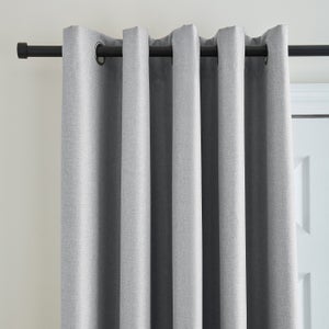 Berlin Blackout Eyelet Door Curtain