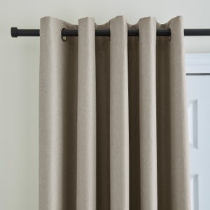 Berlin Blackout Eyelet Door Curtain