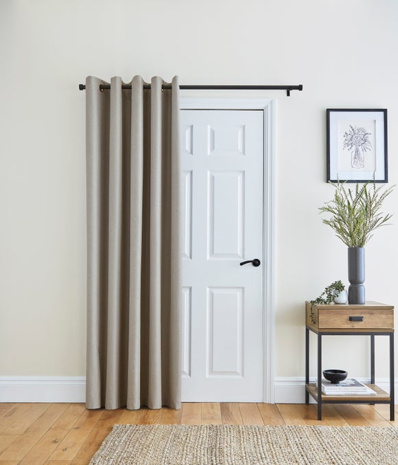 Berlin Blackout Eyelet Door Curtains | Dunelm