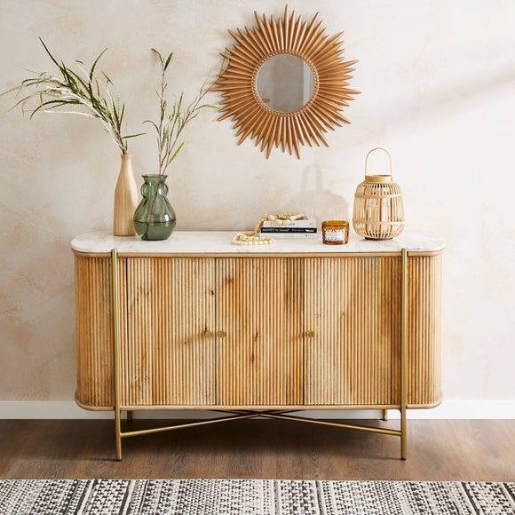 Alina Fluted Large Sideboard Mango Wood