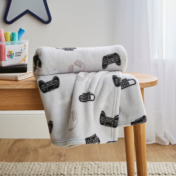 Dunelm throws online grey