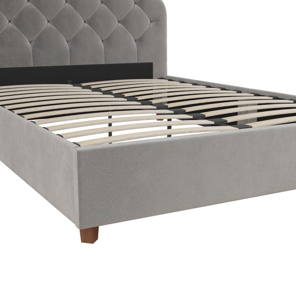 Aspen Velvet Upholstered Bed | Dunelm