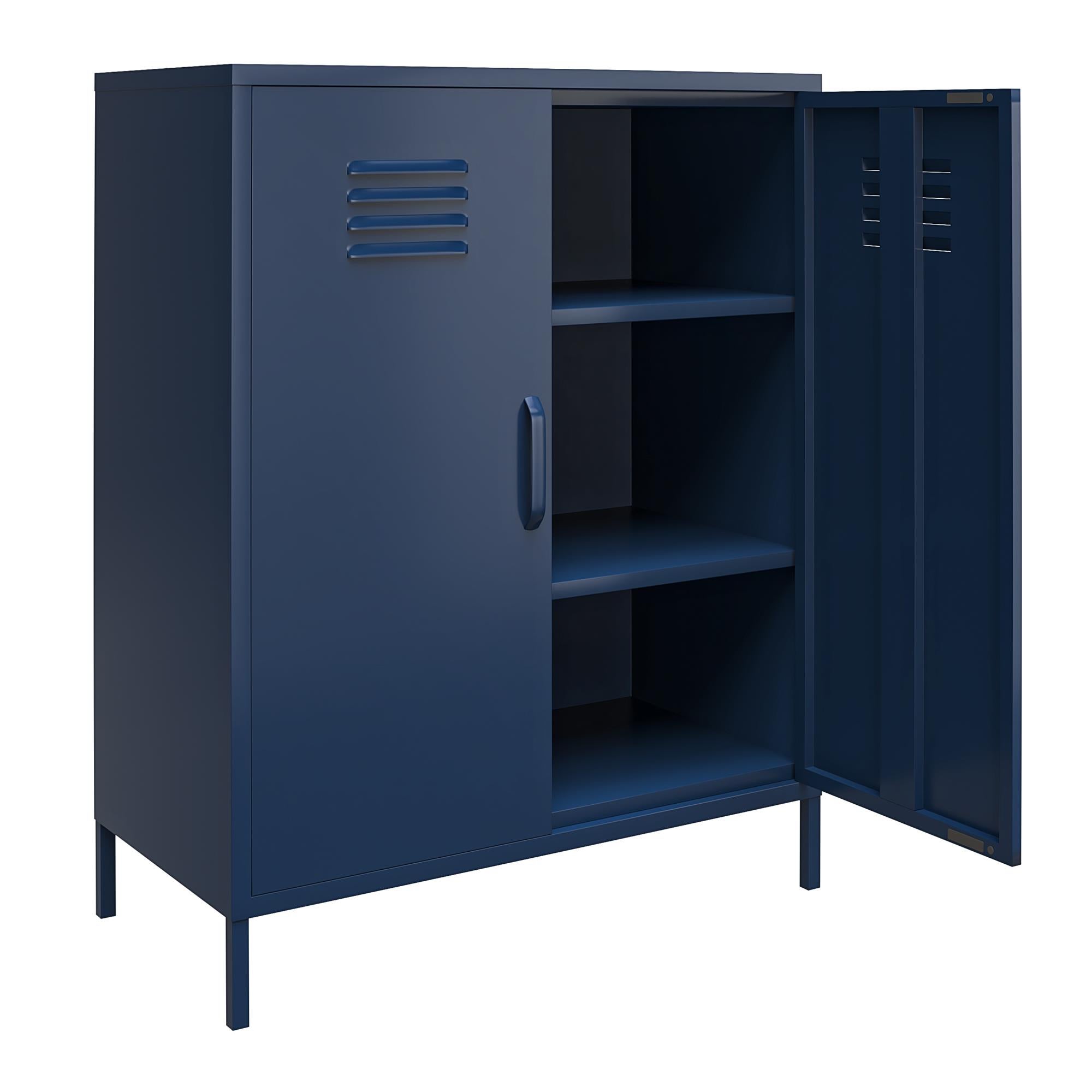 Bradford 2 Door Metal Storage Cabinet | Dunelm