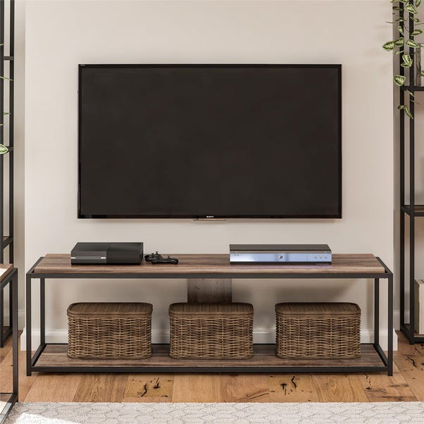 Quincy TV Unit, Weathered Oak for TVs up to 67" image 1 of 8