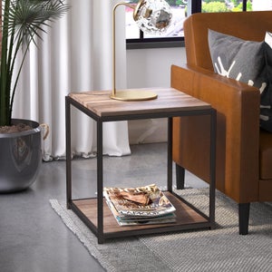 Quincy End Table- Weathered Oak