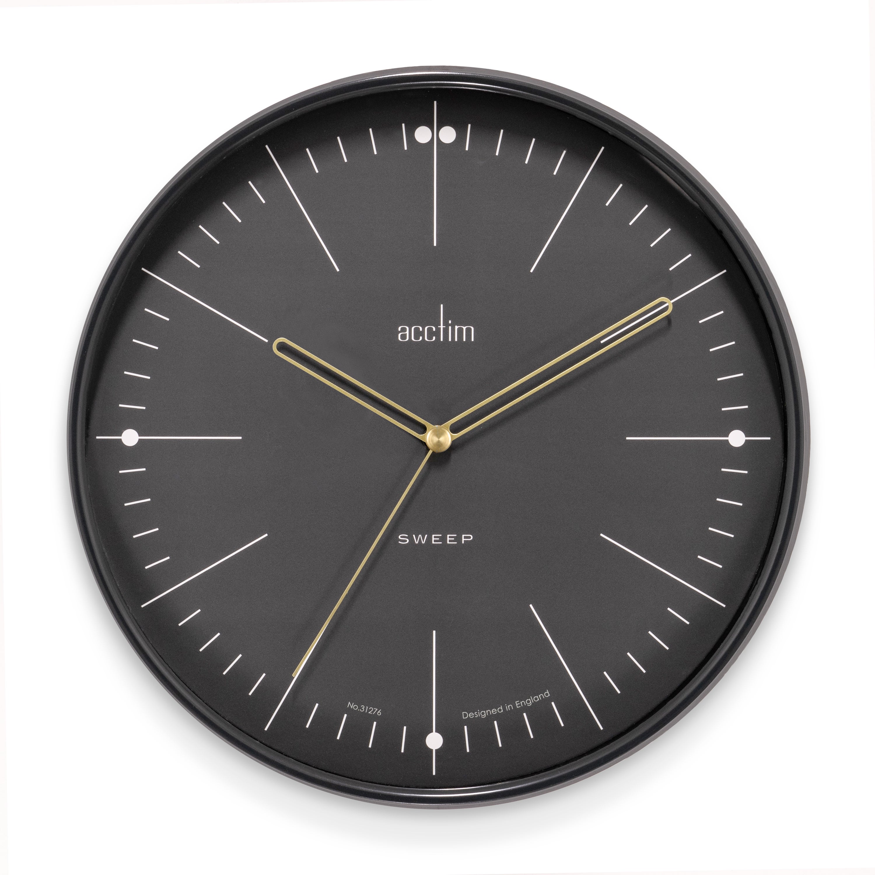 Acctim Solna Quartz Wall Clock Grey